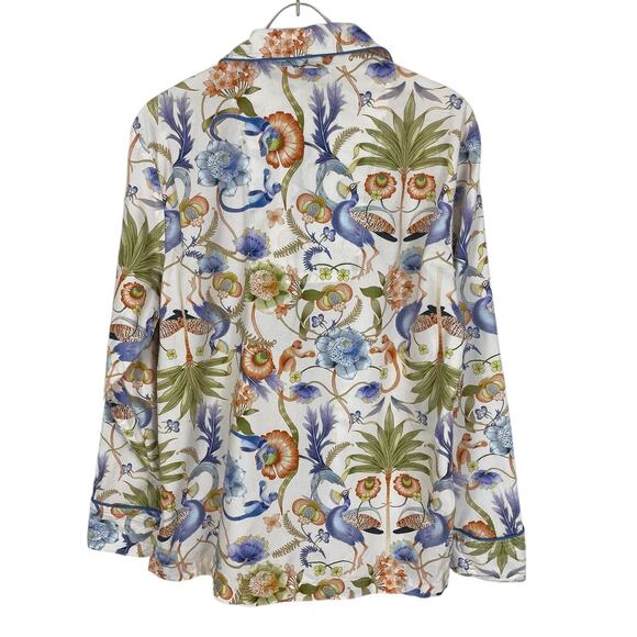 The Lazy Poet Sissy Blue Jungle Lush Pajama Set Size Medium Unique Lounge - Picture 3 of 14